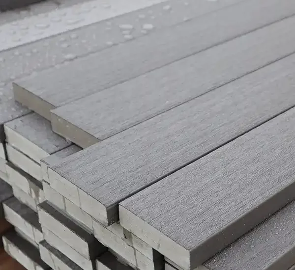 Closeup of deck boards
