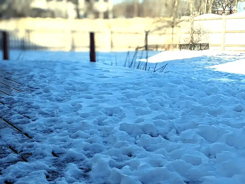 Snow and Ice on composite decking