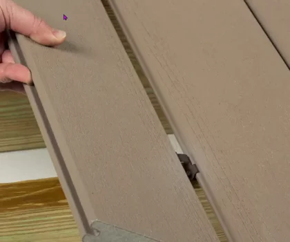 Installation of CONCEALoc with grooved TimberTech decking