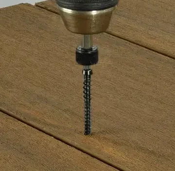 Installation of Cortex Hidden Fastener screw with drill