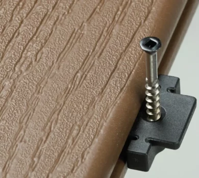 An example of Stowaway for Deckorators Hidden Fasteners in use