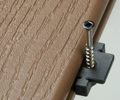 An example of Stowaway for Deckorators Hidden Fasteners in use