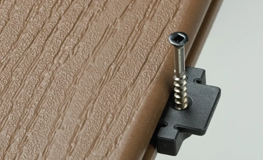An example of Stowaway for Deckorators Hidden Fasteners in use