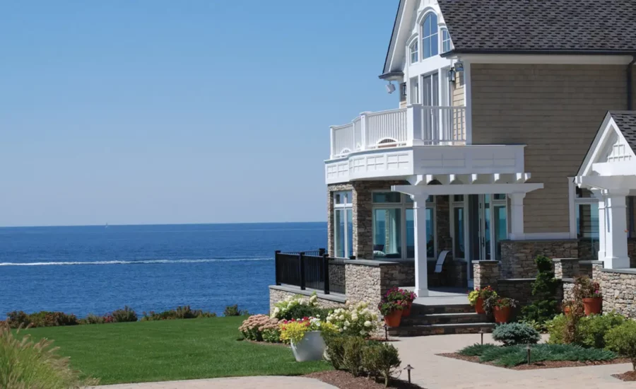 trim shown on beachfront house