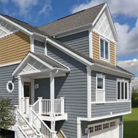 azek pvc trim on side of house