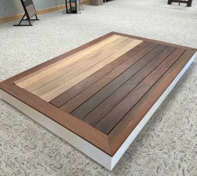 Ipe wood display