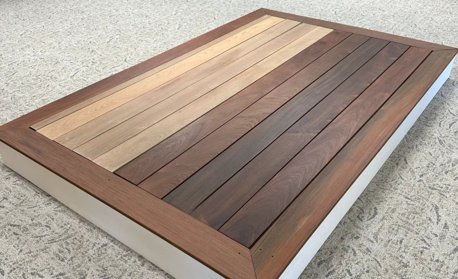 Ipe wood display