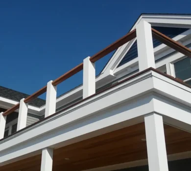 PVC trim on a balcony.