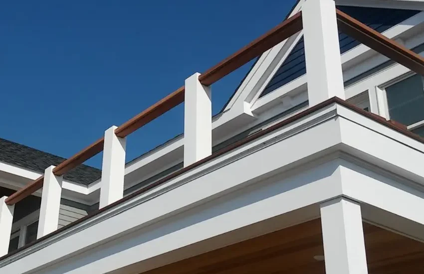 PVC trim on a balcony.