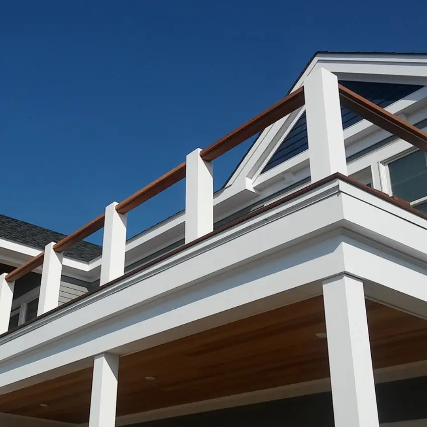 PVC trim on a balcony.