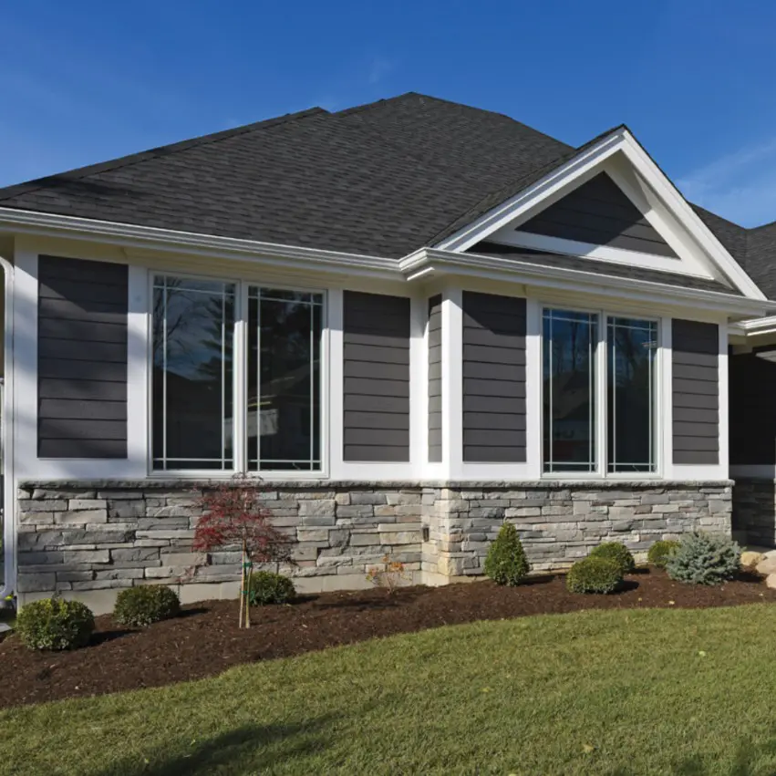 PVC trim on a house.