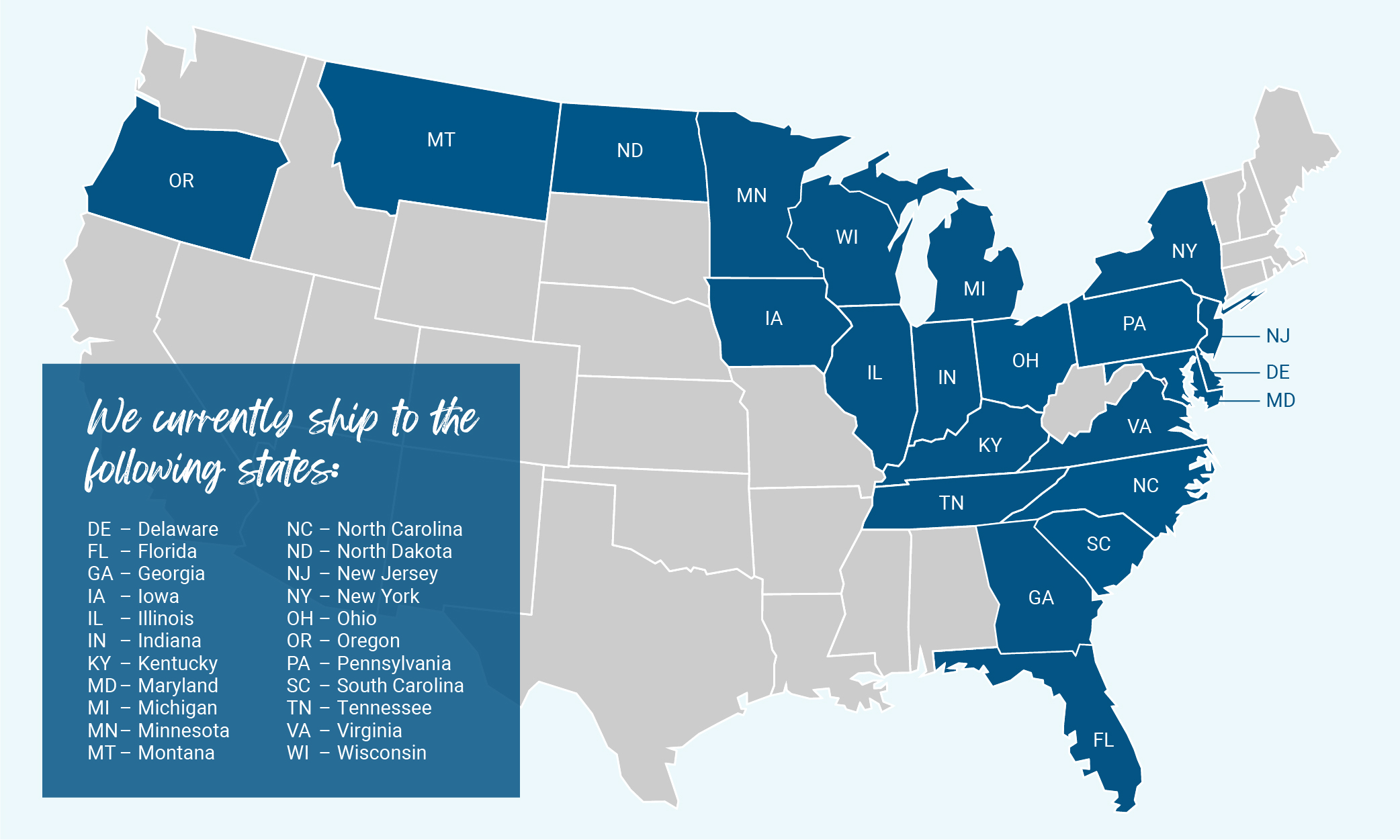 W71 Online Shipping Map